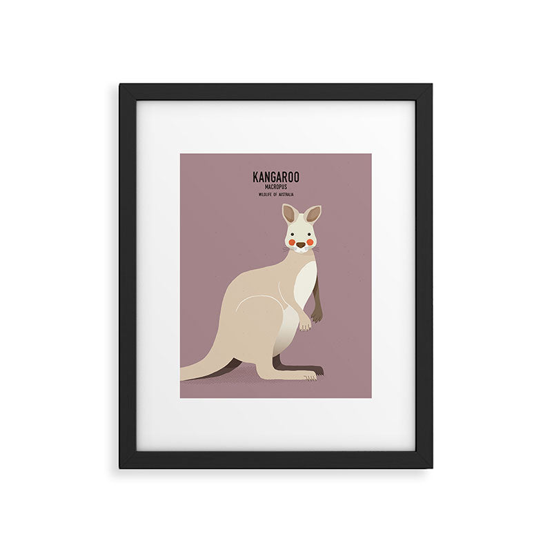Kangaroo, Wildlife of Australia Framed Art Print Gallery Image 6
