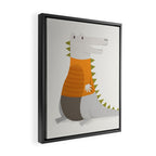 Kiddie Kangaroo Framed Canvas Print Gallery Image 2