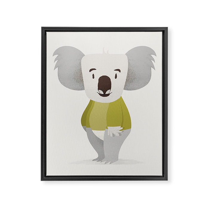 Kiddie Koala Framed Canvas Print Gallery Image 1
