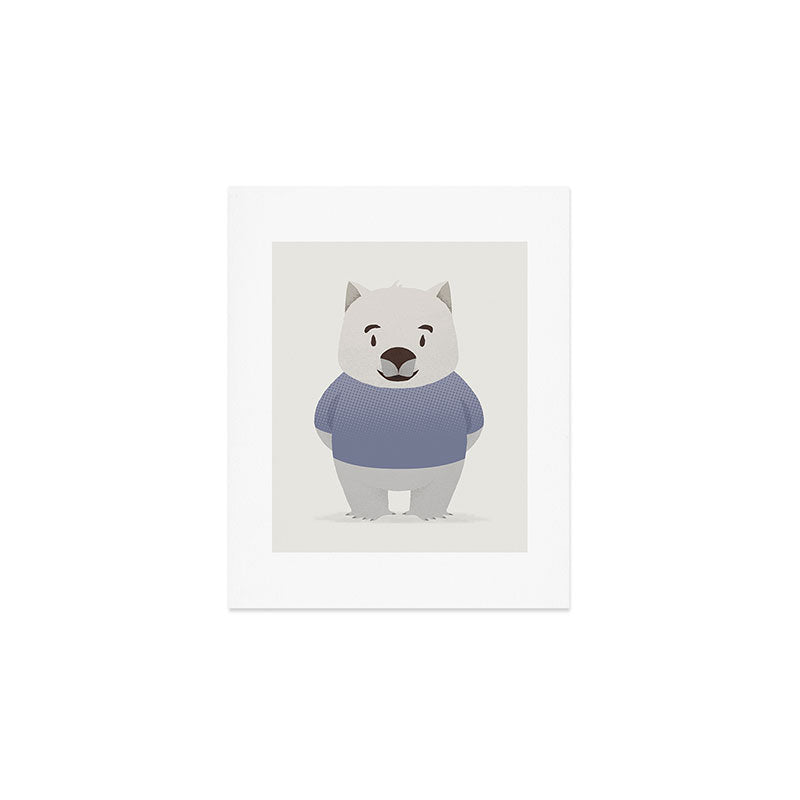 Kiddie Wombat Art Print Gallery Image 1