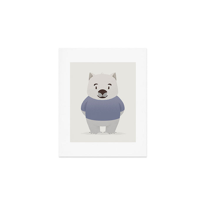Kiddie Wombat Art Print Gallery Image 1