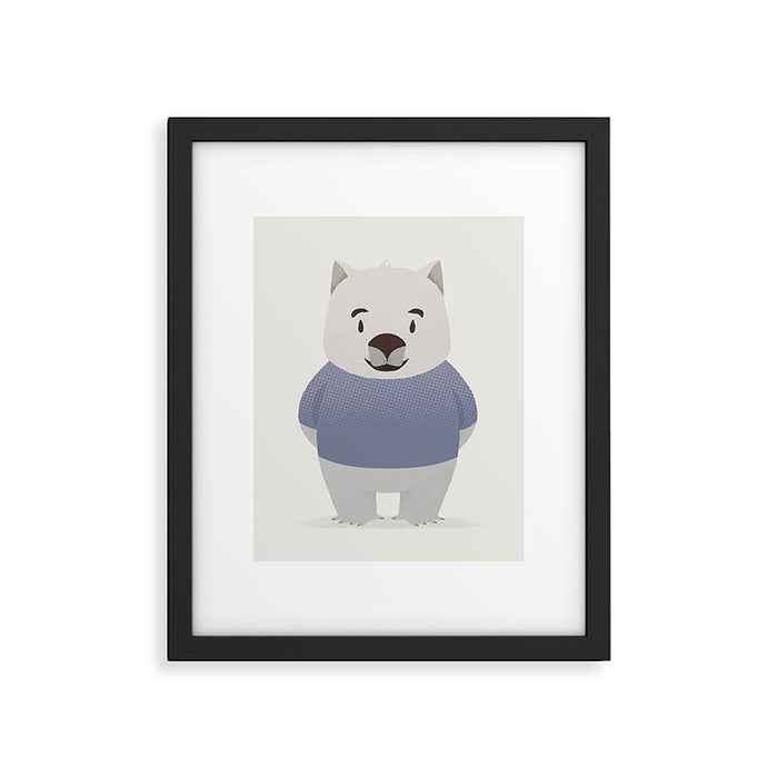 Kiddie Wombat Framed Art Print Gallery Image 1