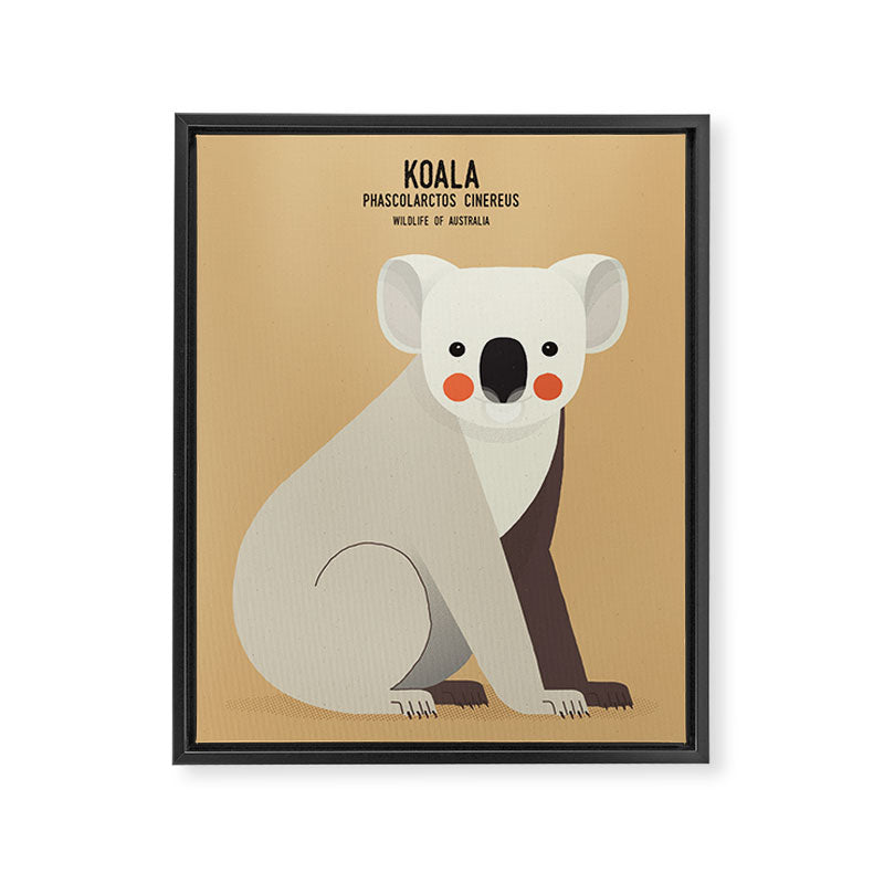 Koala, Wildlife of Australia Framed Canvas Print Gallery Image 8
