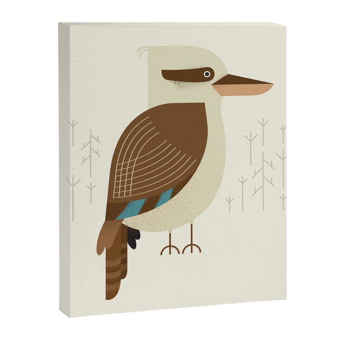 Laughing Kookaburra, Bird of Australia Canvas Print Gallery Image 1