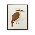 Laughing Kookaburra, Bird of Australia Framed Canvas Print Gallery Image 8