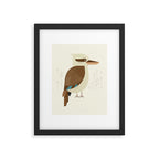 Laughing Kookaburra, Bird of Australia Framed Art Print Gallery Image 6
