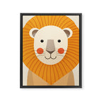 Lion, Animal Portrait Framed Canvas Print Gallery Image 8