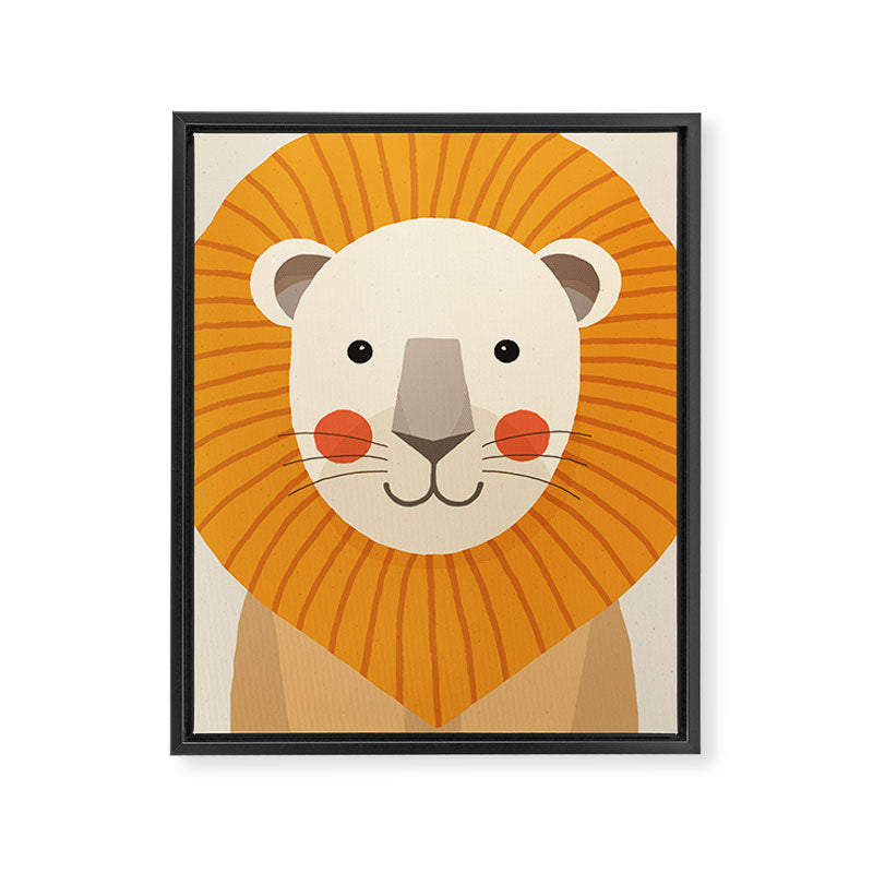 Lion, Animal Portrait Framed Canvas Print Gallery Image 8