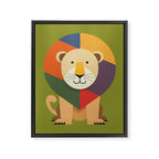 Lion Framed Canvas Print Gallery Image 8