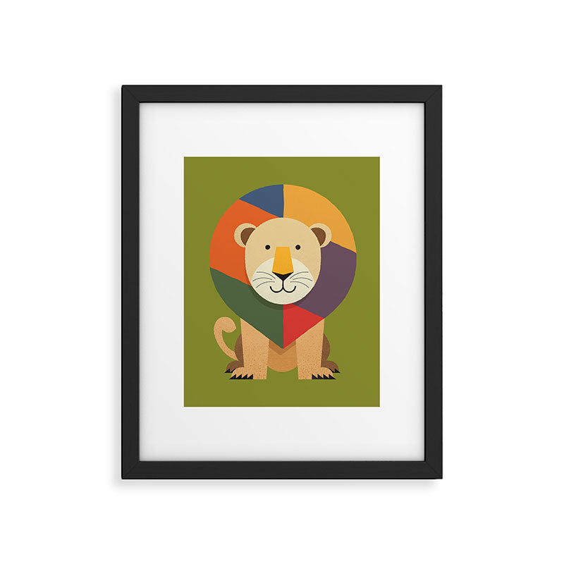 Lion Framed Art Print Gallery Image 6