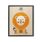Lion, Wildlife of Africa Framed Canvas Print Gallery Image 8