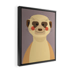 Meerkat, Animal Portrait Framed Canvas Print Gallery Image 2