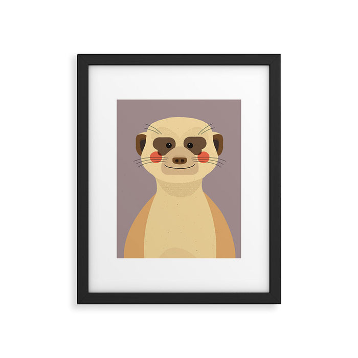 Meerkat, Animal Portrait Framed Art Print Gallery Image 1