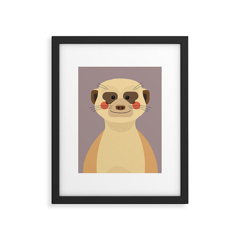Meerkat, Animal Portrait Framed Art Print Gallery Image 6