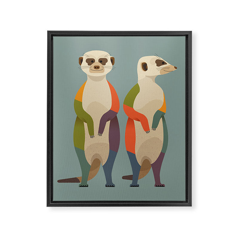 Meerkats Framed Canvas Print Gallery Image 8