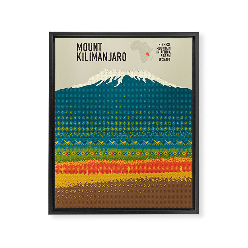Mount Kilimanjaro Framed Canvas Print Gallery Image 8