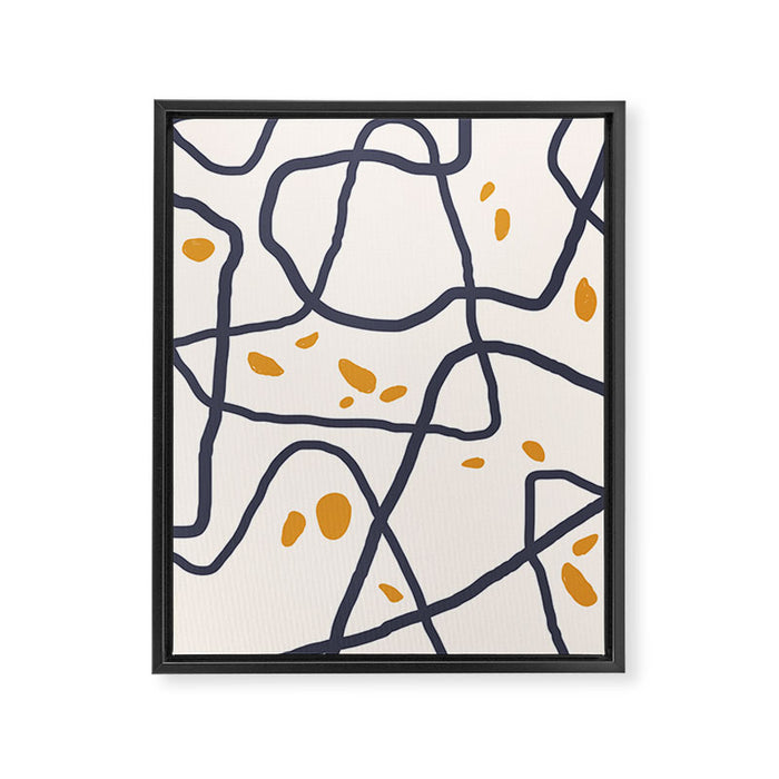 Mountain Contour I Framed Canvas Print Gallery Image 1