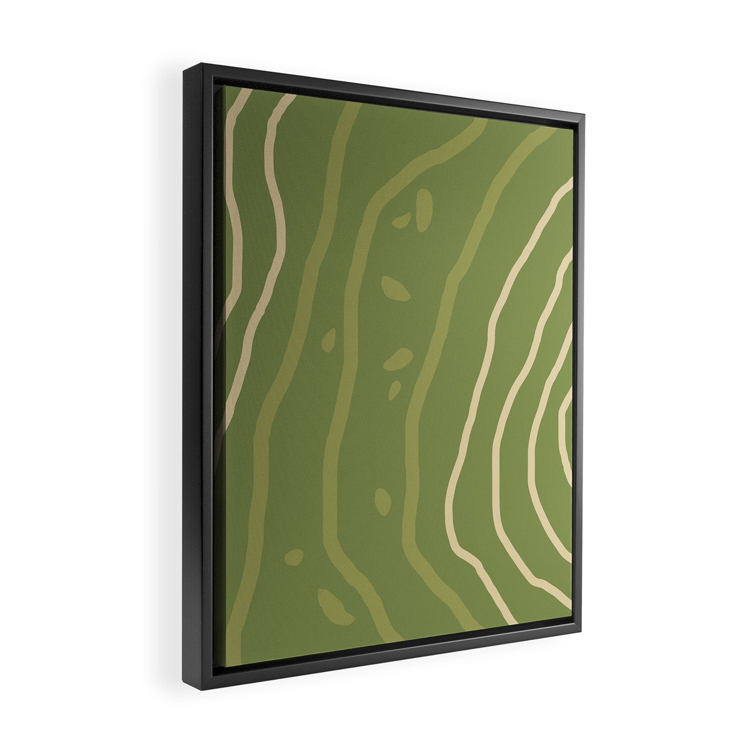Mountain Contour III Framed Canvas Print Gallery Image 2