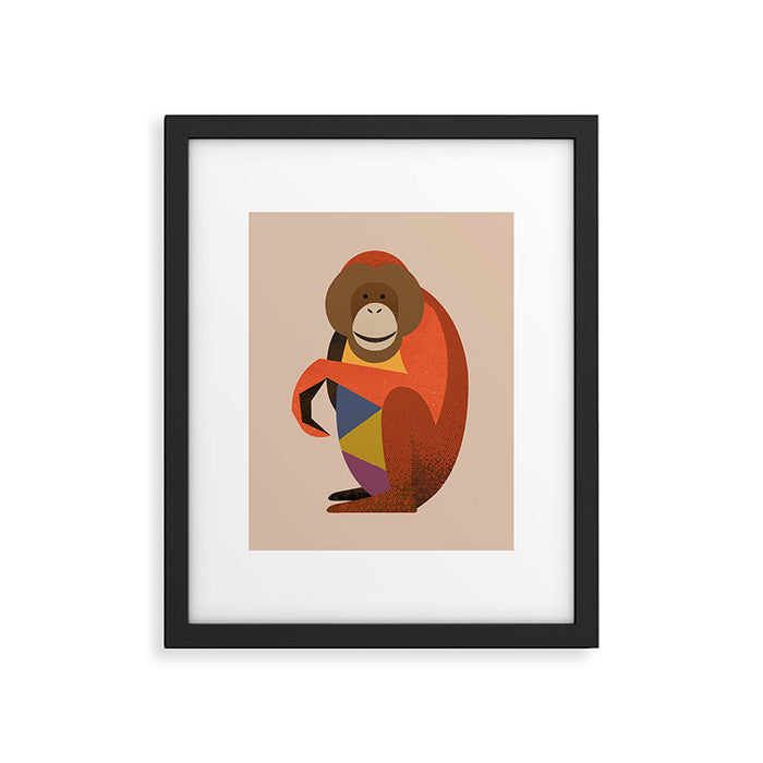 Orangutan Framed Art Print Gallery Image 1