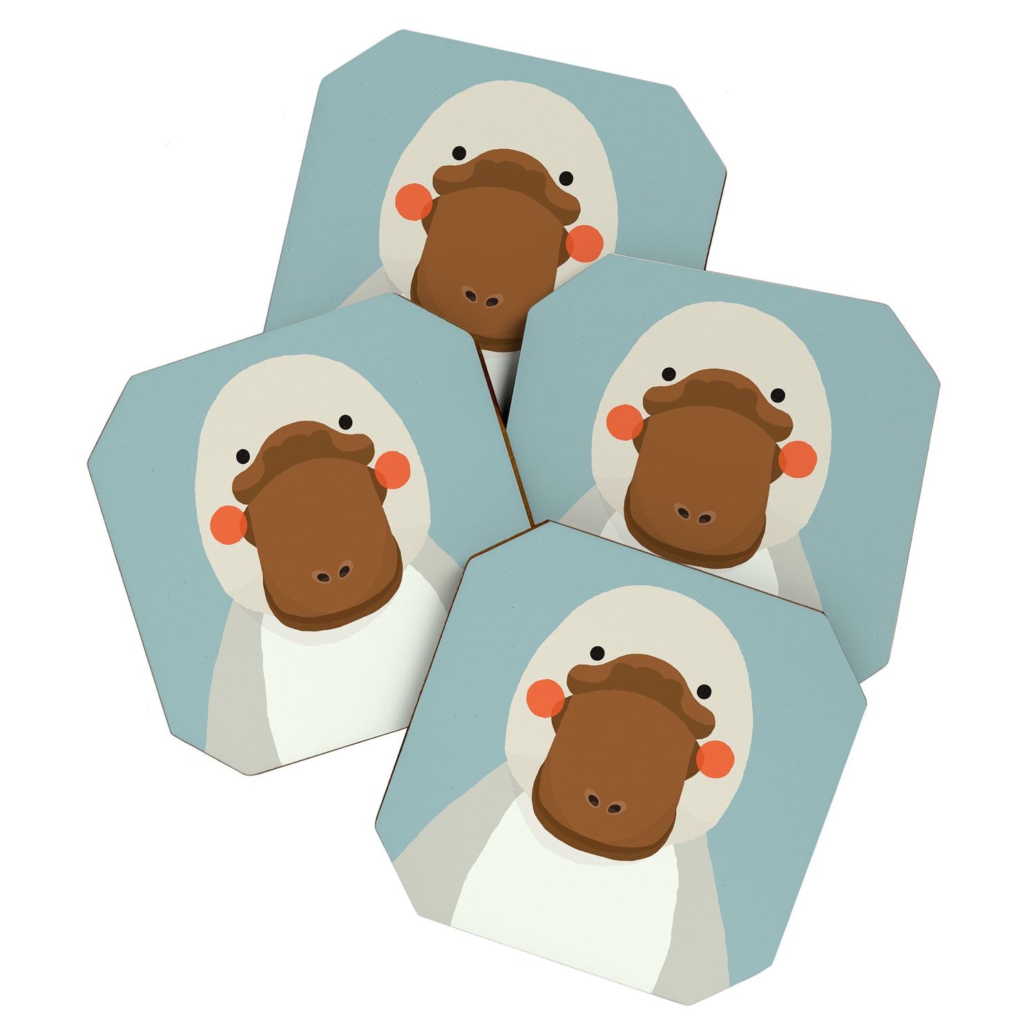 Platypus, Animal Portrait Coaster Gallery Image 1