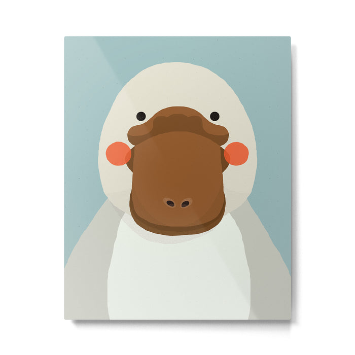Platypus, Animal Portrait Metal Print Gallery Image 1