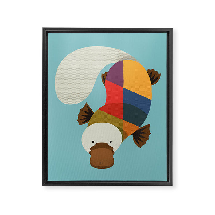 Platypus Framed Canvas Print Gallery Image 1