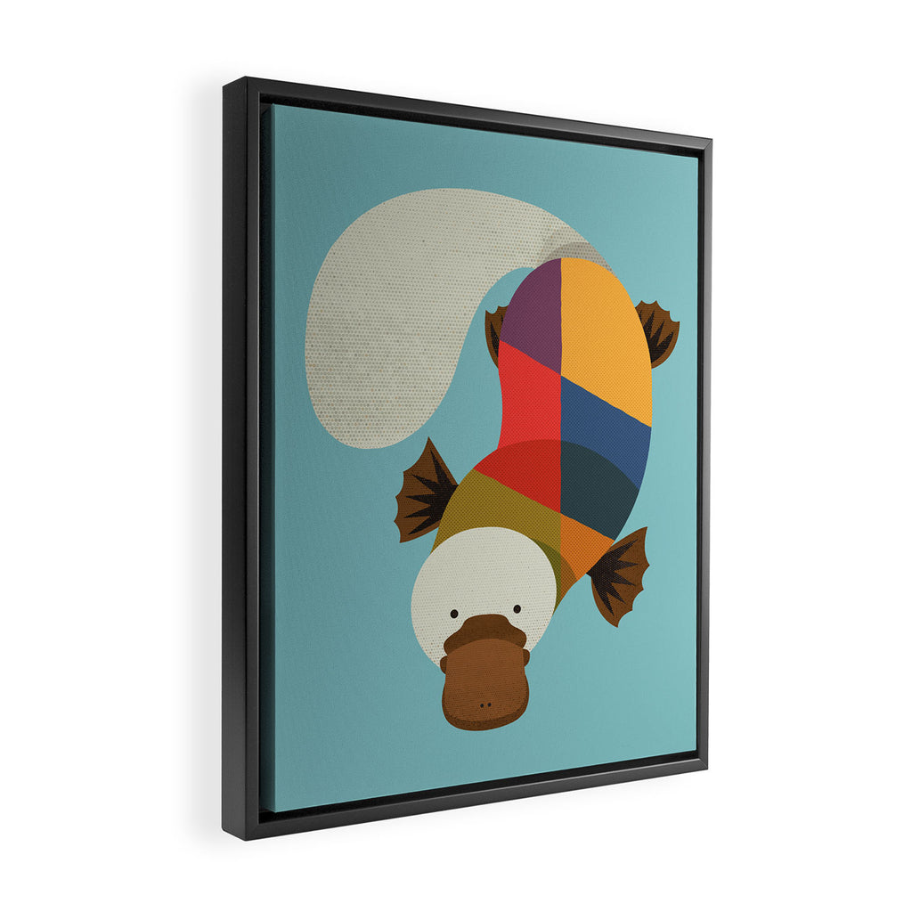 Platypus Framed Canvas Print Gallery Image 2
