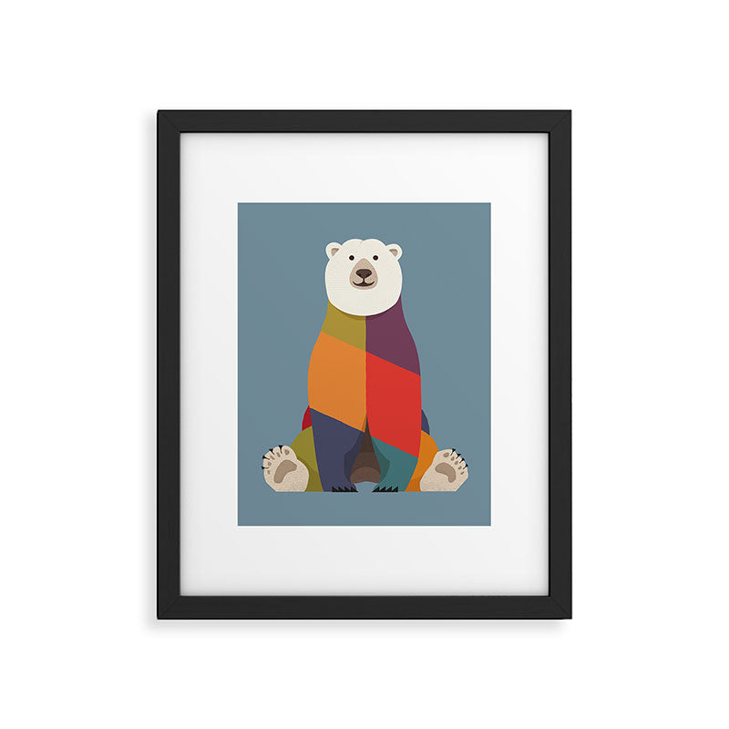 Polar Bear Framed Art Print Gallery Image 6
