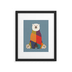 Polar Bear Framed Art Print Gallery Image 6