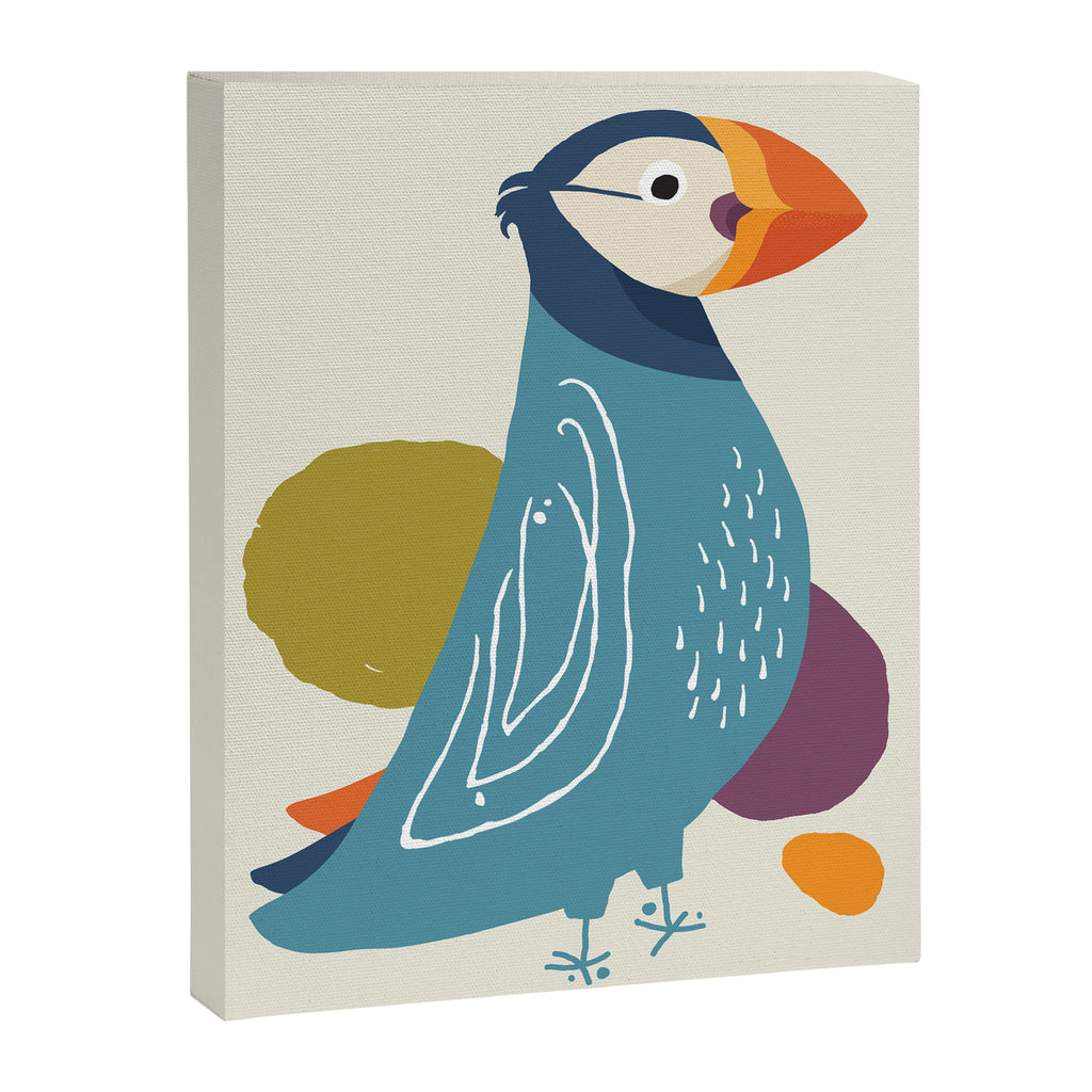 Quirky Atlantic Puffin Canvas Print Gallery Image 8