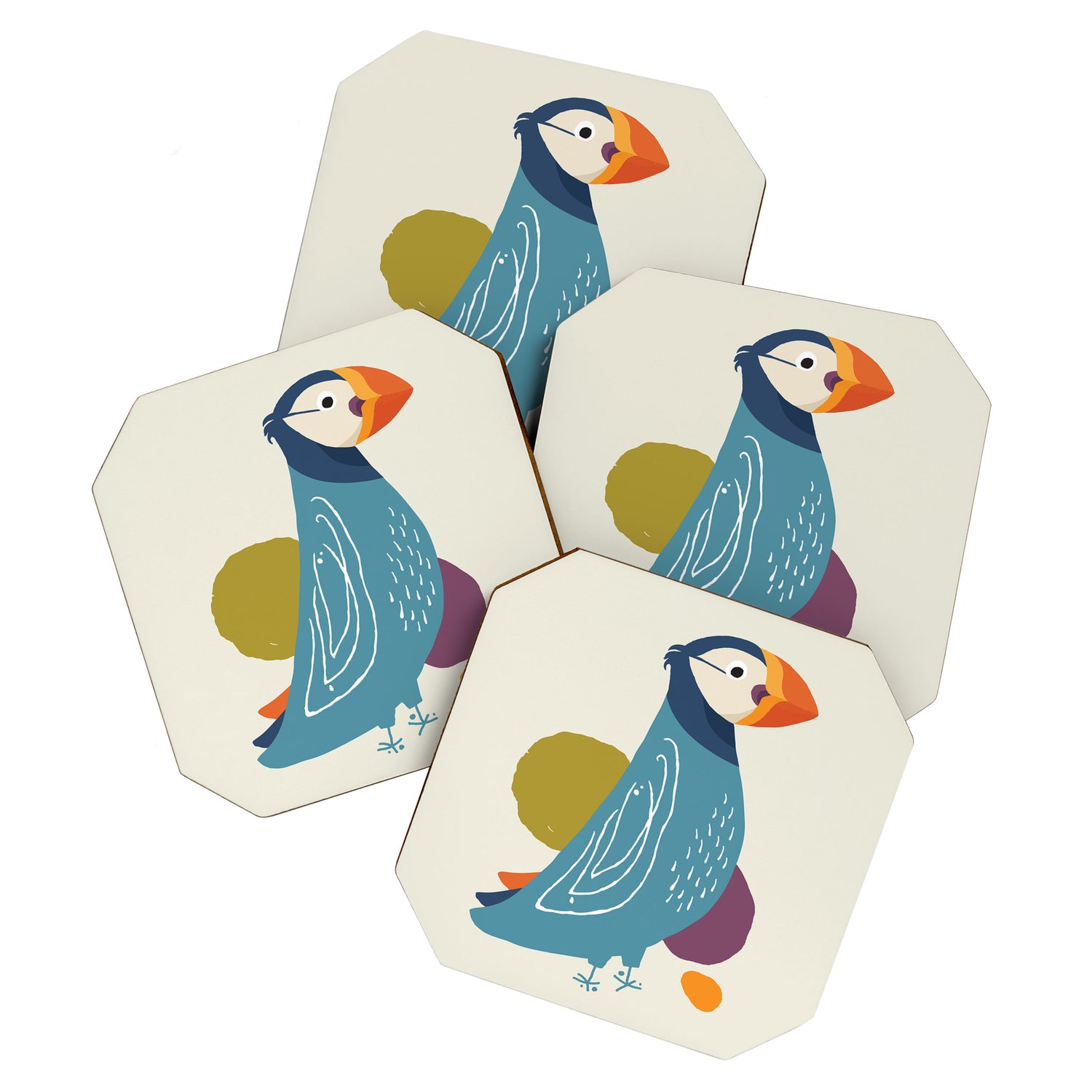Quirky Atlantic Puffin Coaster Gallery Image 1