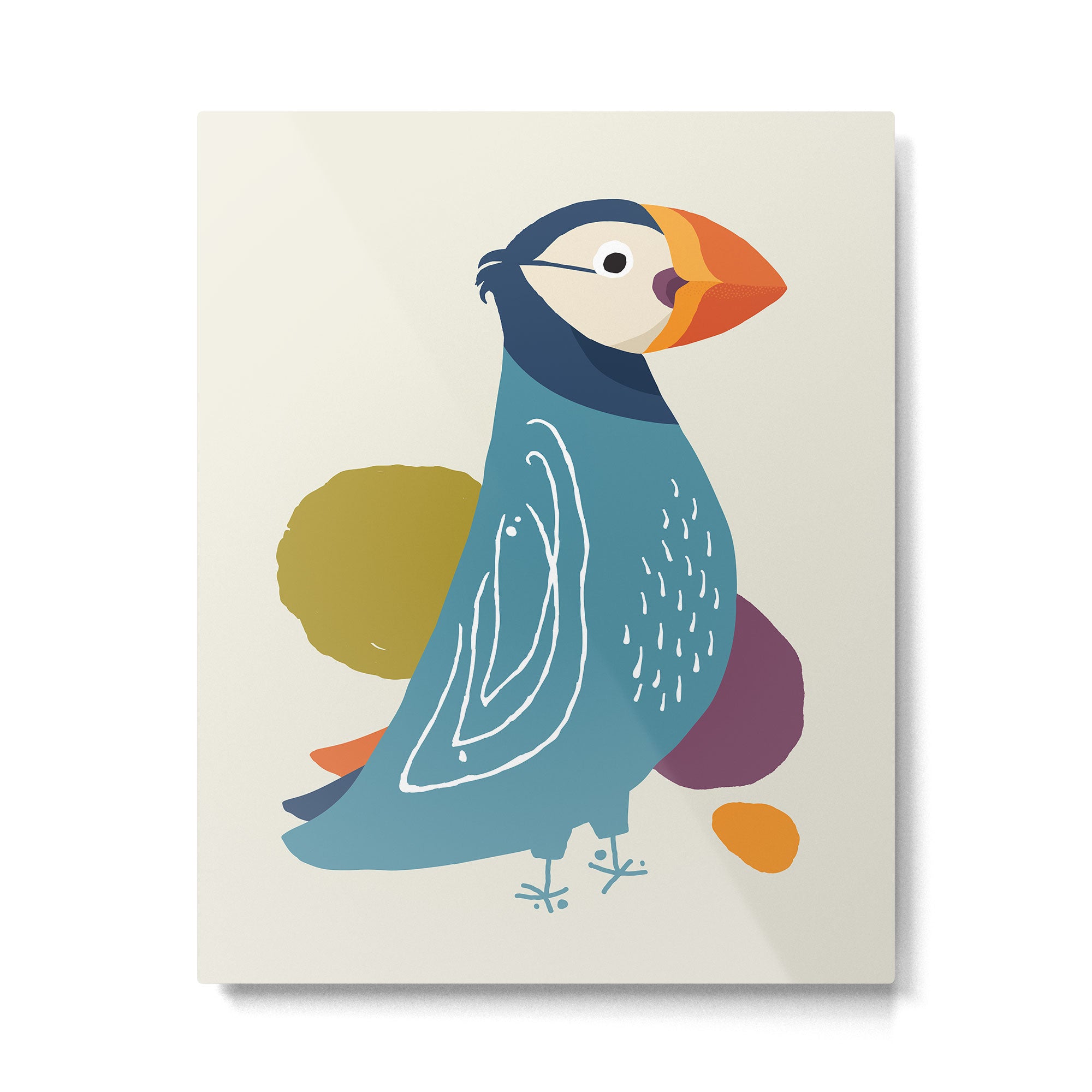 Quirky Atlantic Puffin Metal Print Gallery Image 6
