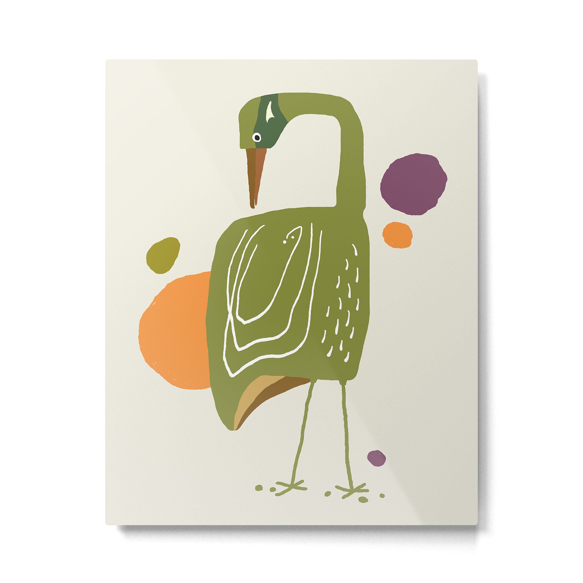 Quirky Brolga Metal Print Gallery Image 6