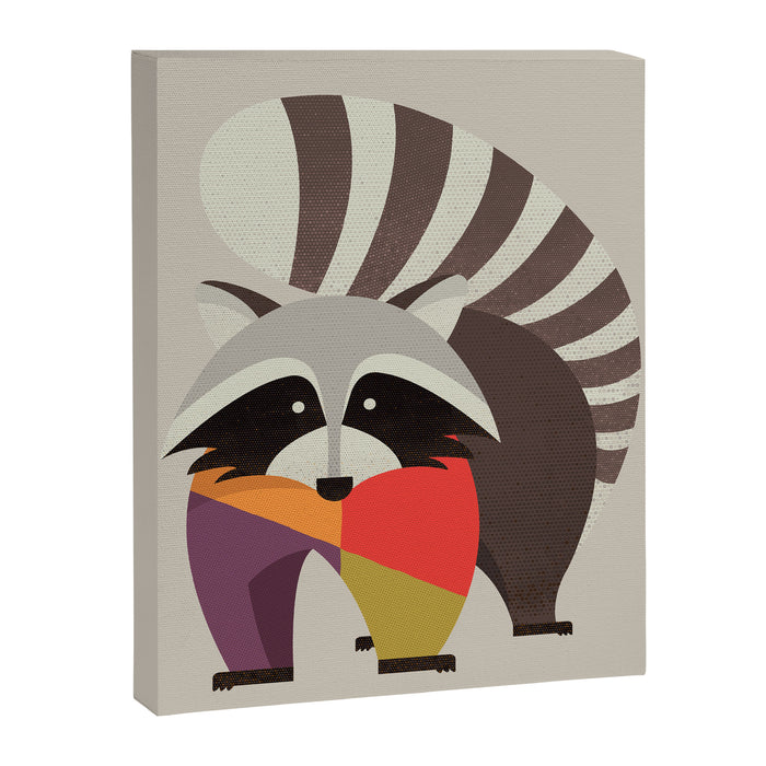 Raccoon Canvas Print Gallery Image 1