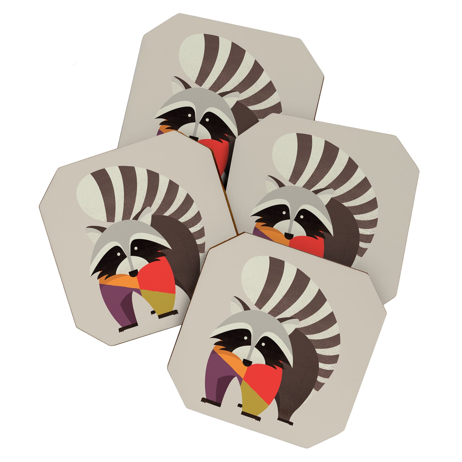 Raccoon Coaster Gallery Image 1