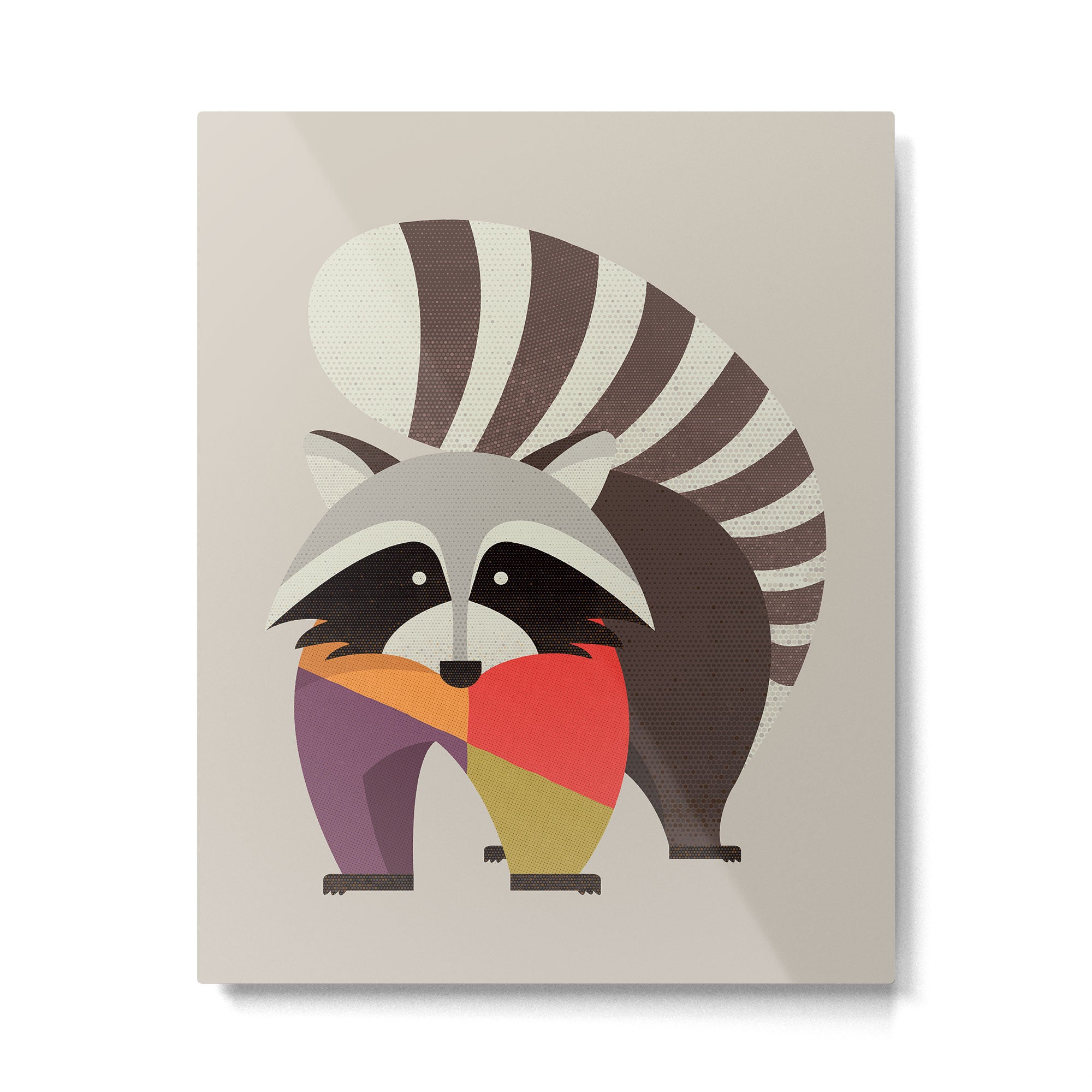 Raccoon Metal Print Gallery Image 6