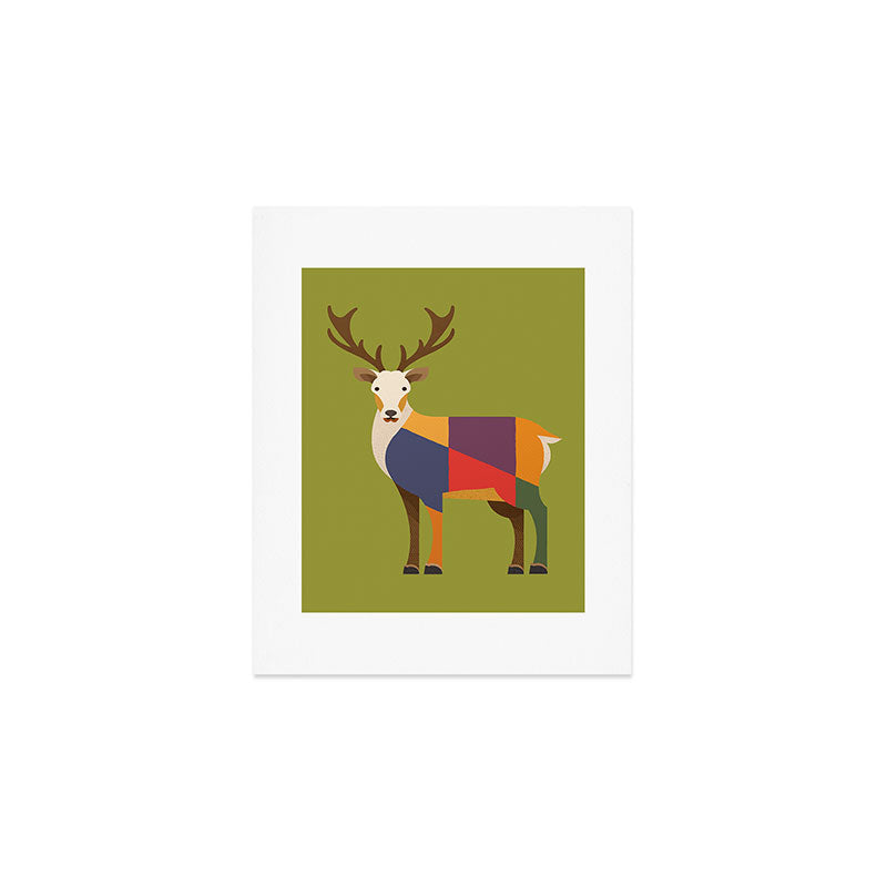 Red Deer Art Print Gallery Image 1