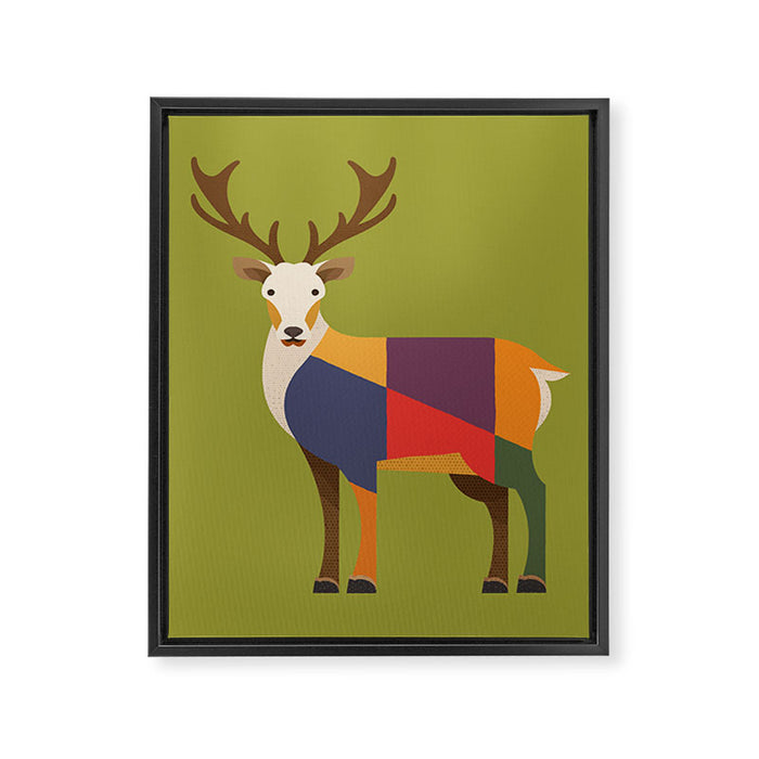 Red Deer Framed Canvas Print Gallery Image 1