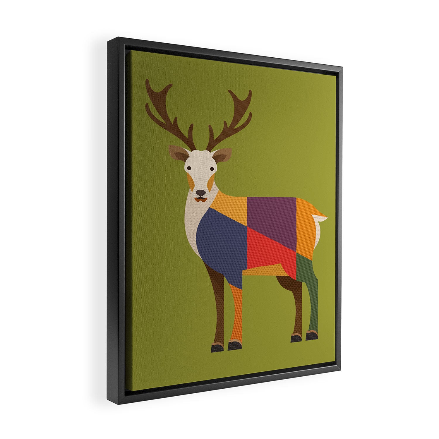 Red Deer Framed Canvas Print Gallery Image 2