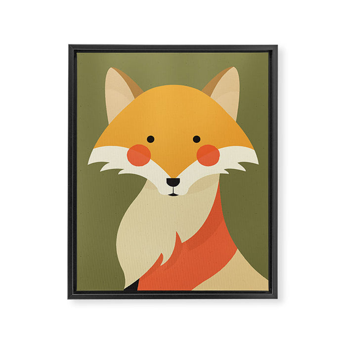 Red Fox, Animal Portrait Framed Canvas Print Gallery Image 1