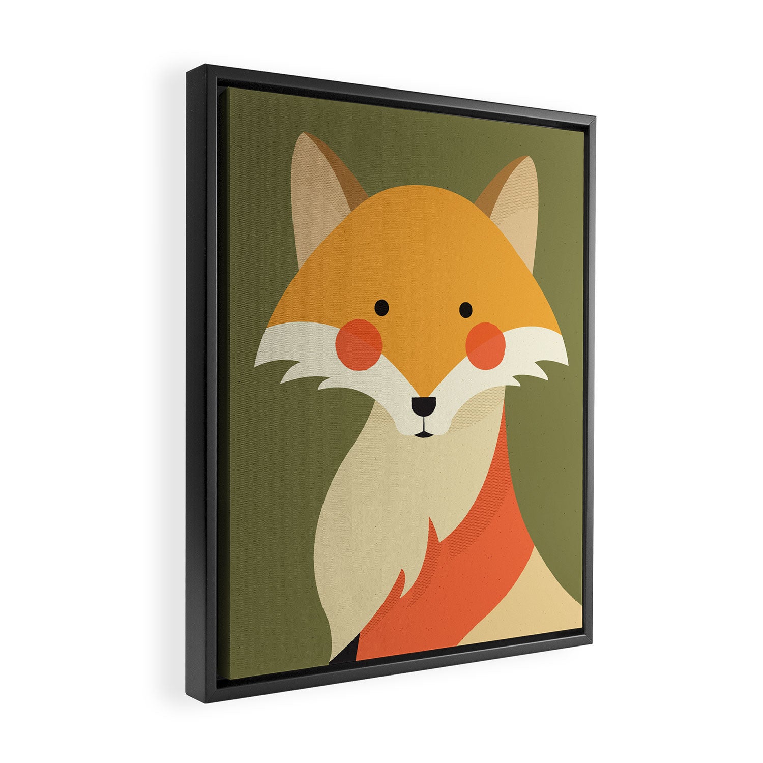 Red Fox, Animal Portrait Framed Canvas Print Gallery Image 2