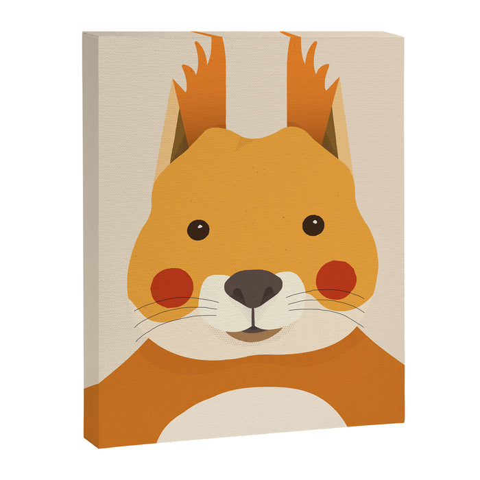 Red Squirrel Animal Portrait Canvas Print Gallery Image 1