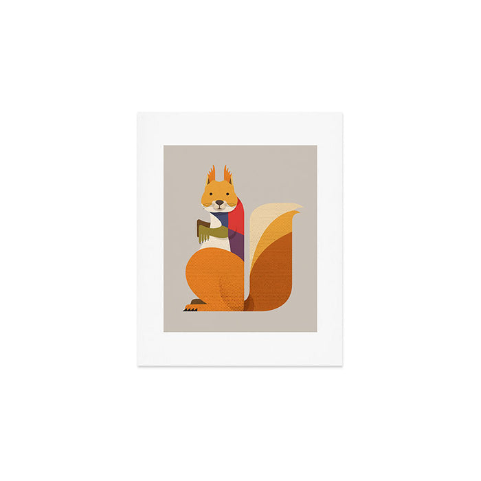 Red Squirrel Art Print Gallery Image 1