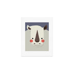 Rhinoceros, Animal Portrait Art Print Gallery Image 1