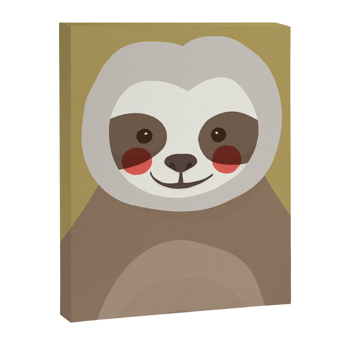 Sloth Animal Portrait Canvas Print Gallery Image 1