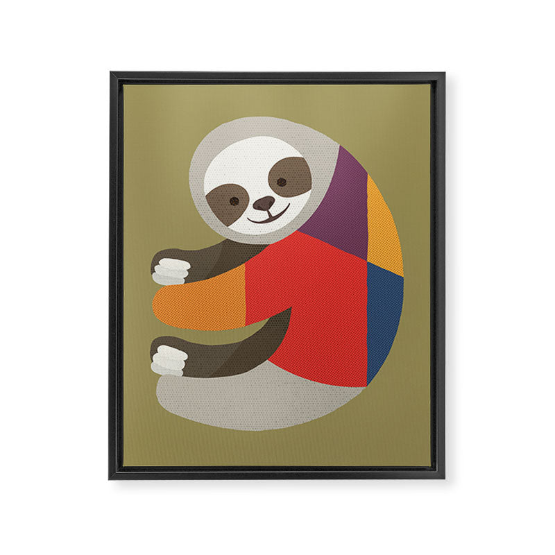 Sloth Framed Canvas Print Gallery Image 8