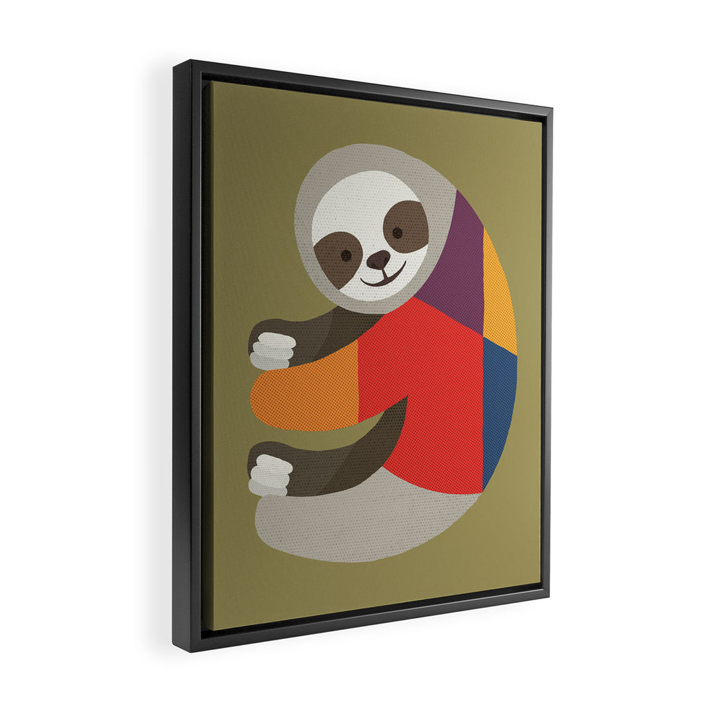 Sloth Framed Canvas Print Gallery Image 2