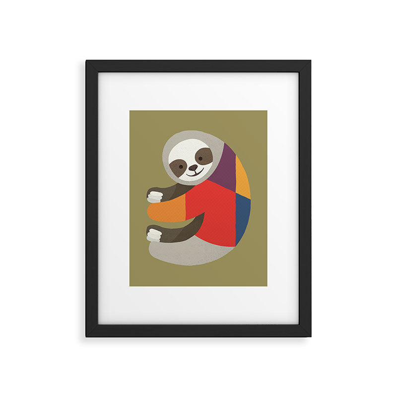 Sloth Framed Art Print Gallery Image 6