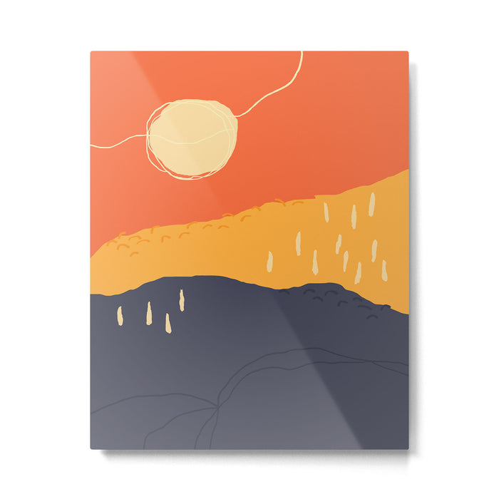 Sunrise Mountain Metal Print Gallery Image 1