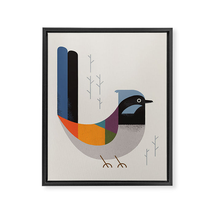 Superb Fairywren Framed Canvas Print Gallery Image 1